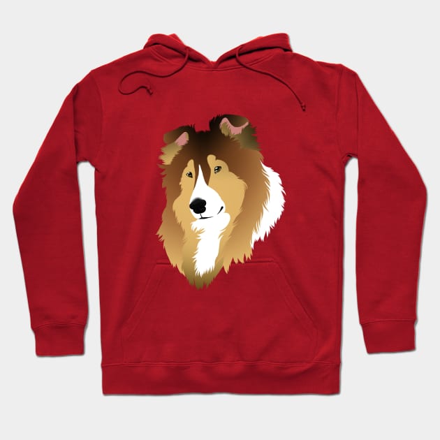 SimpliciTee - Sable Shetland Sheepdog Hoodie by Larthan